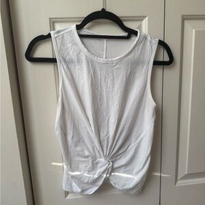 White Lululemon Twist Top